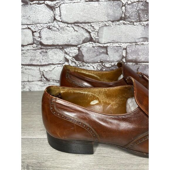 Bally Satolas Brown Leather Wingtip Tassel Loafer Dress Shoes Men Sz 10M US/43EU main image 15